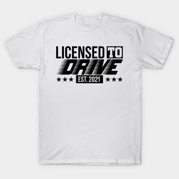 Passing Driving License 2021 gift passed driving test | driver's license T-Shirt by reckmeck